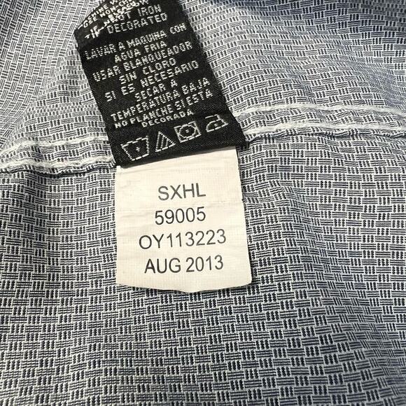 Ocean Current Men's Long Sleeve Button Down Shirt Gray XXL - Picture 7 of 7